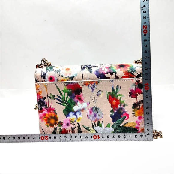 Furla Floral Shoulder Bag Crossbody Handbag EUC - Picture 3 of 17